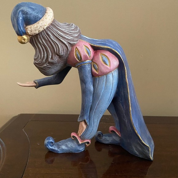 Handmade ceramic vintage figurine, court jester - Picture 2 of 13